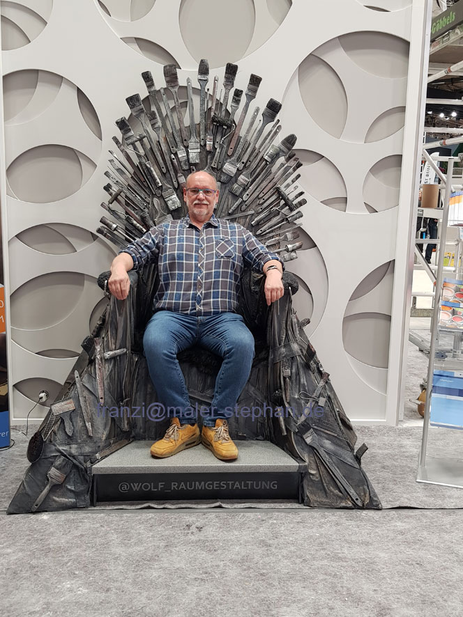 Mein Chef darf auch mal auf einen Throne